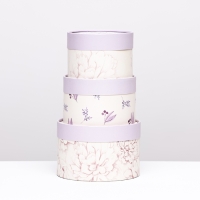 Набор шляпных коробок 3 в 1 "For You" , завальцованная, 16 х 10, 14 х 9, 13 х 8,5 см Набор шляпных коробок 3 в 1 "For You" , завальцованная, 16 х 10, 14 х 9, 13 х 8,5 см