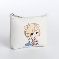 Кошелёк на молнии, цвет белый