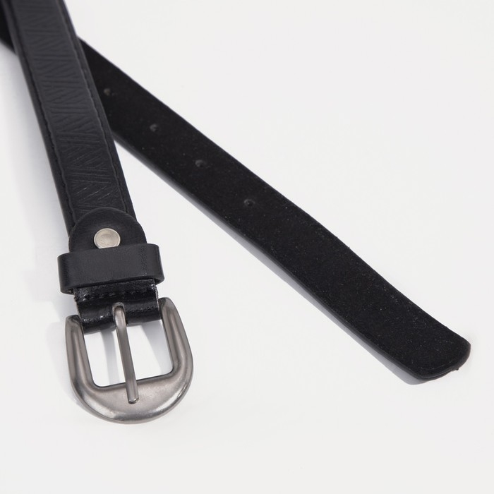 Ремень детский, ширина 2,2 см, винт, пряжка металл, цвет чёрный Ремень детский, ширина 2,2 см, винт, пряжка металл, цвет чёрный