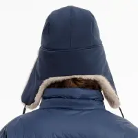 Шапка-ушанка Wasa, темно-синяя