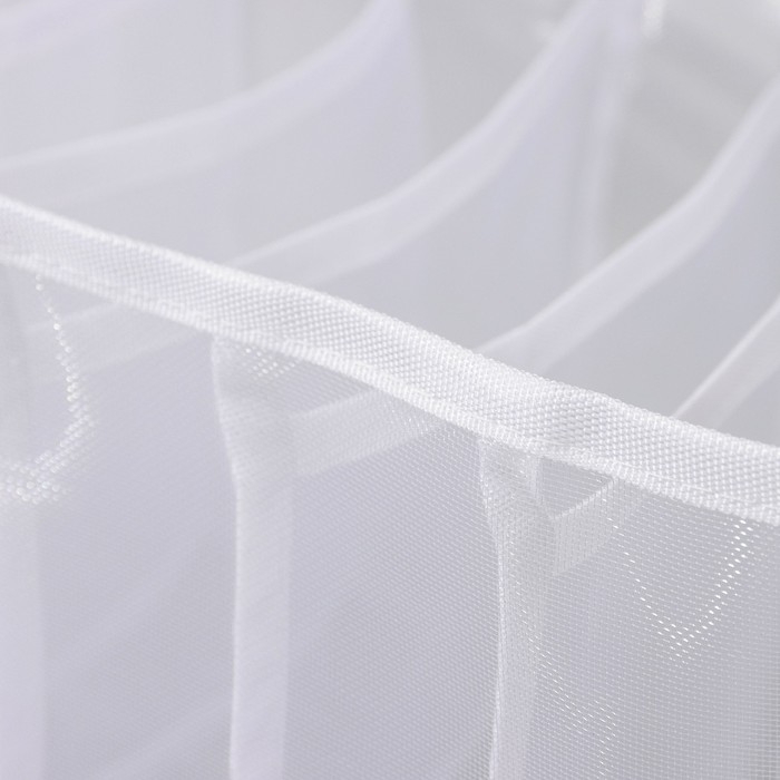 Органайзер для хранения белья «Пыльца», 7 отделений, 36×25×19,5 см цвет белый Органайзер для хранения белья «Пыльца», 7 отделений, 36×25×19,5 см цвет белый