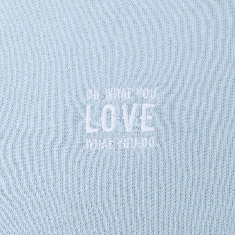 Худи с вышивкой женское Do Love, серо-голубое, размер XS Худи с вышивкой женское Do Love, серо-голубое, размер XS