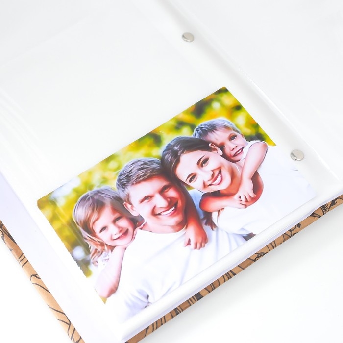 Фотоальбом на 300 фото 10х15 см Фотоальбом на 300 фото 10х15 см "Полевые цветы" крафт 33,5х17,5х5 см