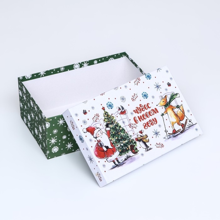 Коробка прямоугольная "Снежная пора" ,27 &times; 17 &times; 11 см