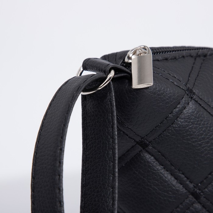 Сумка кросс-боди на молнии, цвет чёрный