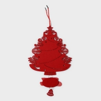 Декоративное украшение (подвеска) "Новогодня ёлка с дед морозом" 40,5х25,5 см Декоративное украшение (подвеска) "Новогодня ёлка с дед морозом" 40,5х25,5 см