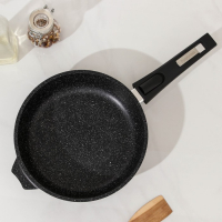 Сковорода &laquo;Гранит Black&raquo; Induction Pro&raquo;, d=22 см, индукция, съёмная ручка, антипригарное покрытие