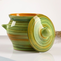 Горшок керамический для запекания №6, 0,65л / 12х12см, витаминка Горшок керамический для запекания №6, 0,65л / 12х12см, витаминка