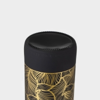 Бутылка стеклянная для соуса и масла &laquo;Золотая листва&raquo;, 750 мл, цвет чёрный