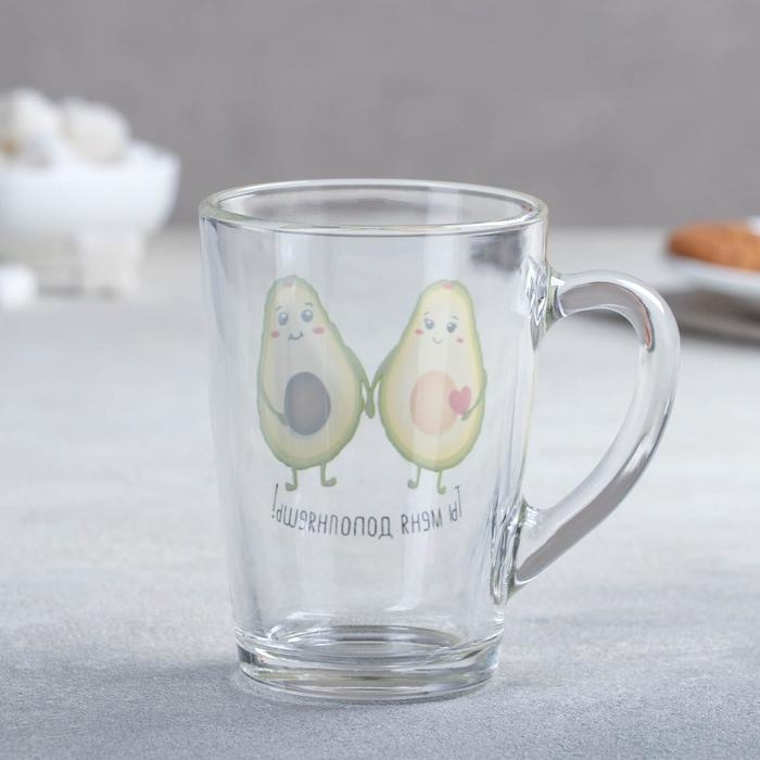 Набор кружек &laquo;Авокадо&raquo;, 300 мл, в подарочной упаковке, 2 шт, рисунок МИКС