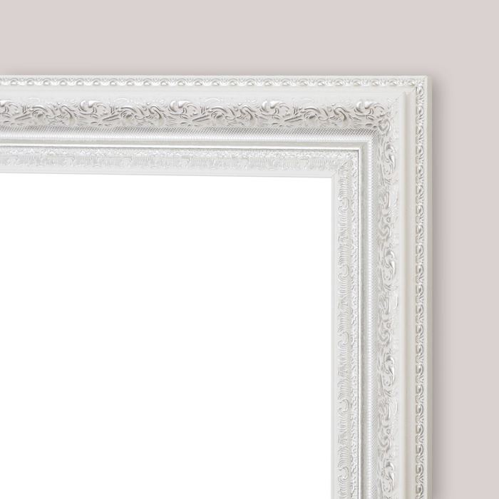 Зеркало настенное &laquo;Верона&raquo;, белое, 60&times;74 см, рама пластик, 60 мм