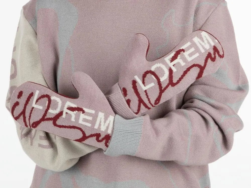 Варежки на заказ Mani, полушерсть, размер M