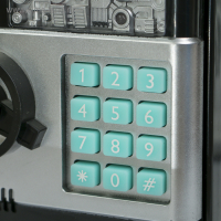 Копилка пластик для монет и купюр"Сейф "кодовый замок, звук 3АА МИКС 19,5х12,3х13 см Копилка пластик для монет и купюр"Сейф "кодовый замок, звук 3АА МИКС 19,5х12,3х13 см