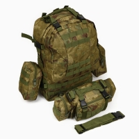Рюкзак тактический "Storm tactic" мужской, стропы MOLLE, подсумки, 50 л, камуфляж мох Рюкзак тактический "Storm tactic" мужской, стропы MOLLE, подсумки, 50 л, камуфляж мох