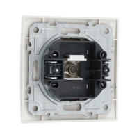 Розетка телевизионная одноместная TOT Elegant, скрытая, белая Розетка телевизионная одноместная TOT Elegant, скрытая, белая