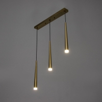 Светильник BayerLux Подвес BayerLuxной "Титан" 3хLED 18Вт 4000К золото 50х4х30-180см Светильник BayerLux Подвес BayerLuxной "Титан" 3хLED 18Вт 4000К золото 50х4х30-180см