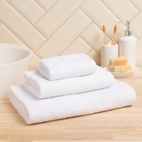 Полотенце махровое Экономь и Я 30*60 см, цв. белый, 100% хлопок, 320 гр/м2 Полотенце махровое Экономь и Я 30*60 см, цв. белый, 100% хлопок, 320 гр/м2