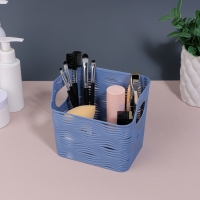 Органайзер для хранения &laquo;WAVE&raquo;, с ручками, 1 секция, 13 &times; 9 &times; 11,5 см, цвет МИКС