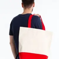 Холщовая сумка Shopaholic, красная Холщовая сумка Shopaholic, красная