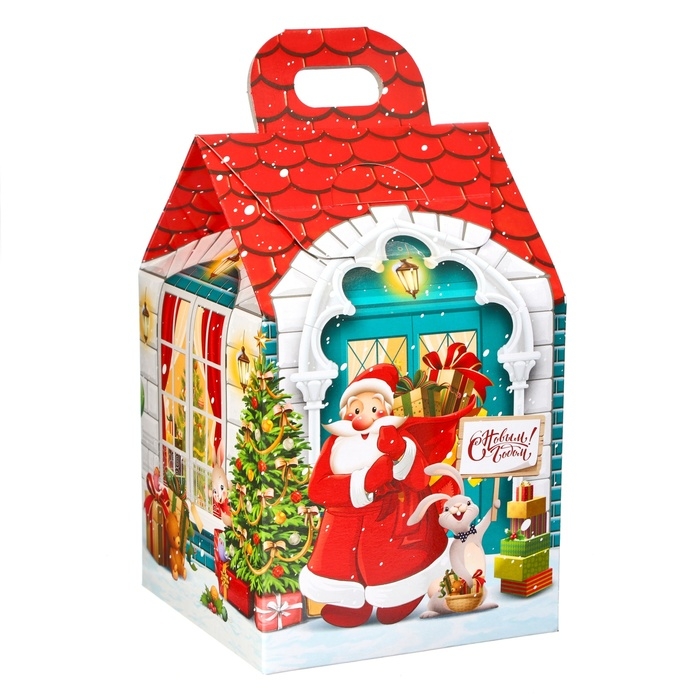 Новый год. Новогодний подарок "Домик Деда Мороза", 350 г