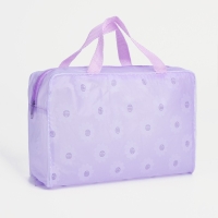 Косметичка на молнии, цвет сиреневый