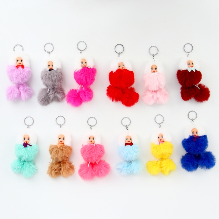Мягкая игрушка &laquo;Куколка&raquo; на брелоке, 14 см, цвет МИКС