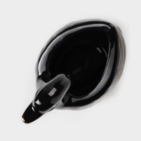 Подставка для столовых приборов «Лебедь», 5 предметов: подставка 9×6,5×16,5 см, 2 ложки, 2 вилки, цвет чёрный Подставка для столовых приборов «Лебедь», 5 предметов: подставка 9×6,5×16,5 см, 2 ложки, 2 вилки, цвет чёрный