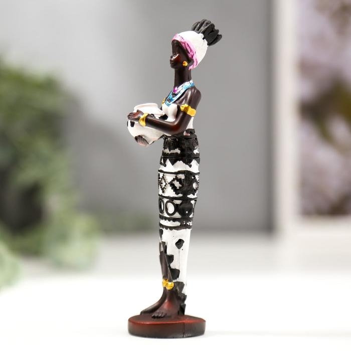 Сувенир "Женщина Африки с блюдом" 15,5&times;5&times;4 см, МИКС