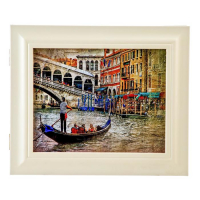 Ключница "Где-то в Венеции" Белый 26х31х4,5 см