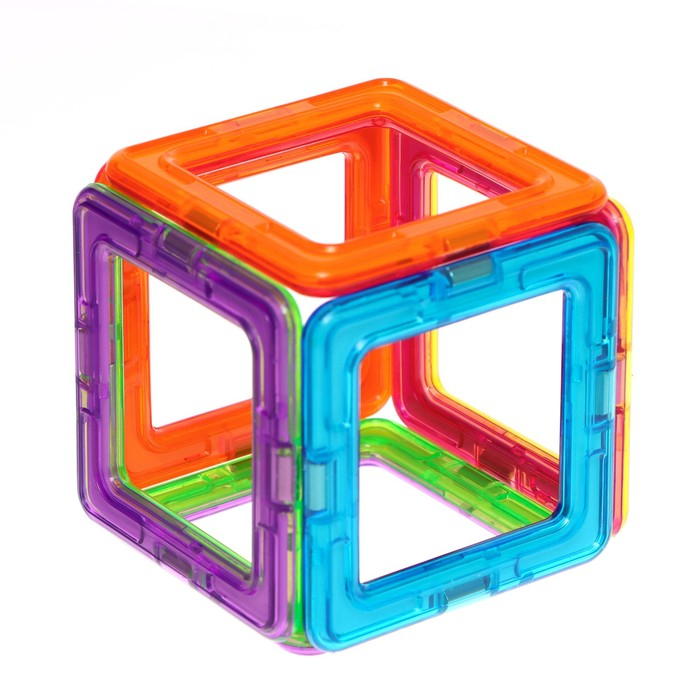 Конструктор магнитный &laquo;Цветные магниты&raquo;, 14 деталей