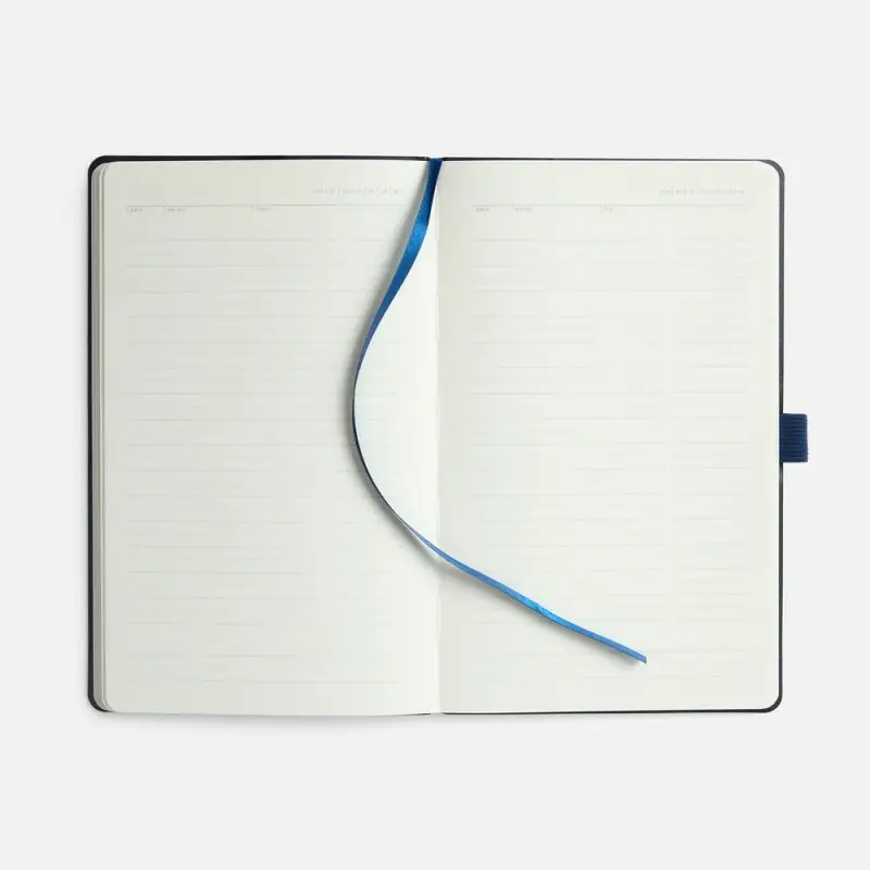 Ежедневник Lungo, недатированный, темно-синий