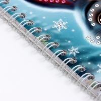 Алмазная мозаика с частичным заполнением для детей на блокноте &laquo;Новогодний Зайка&raquo;, 11 х 15 см, 48 листов