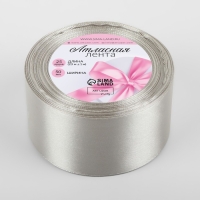 Лента атласная, 50 мм × 23 ± 1 м, цвет светло-серый №179 Лента атласная, 50 мм × 23 ± 1 м, цвет светло-серый №179