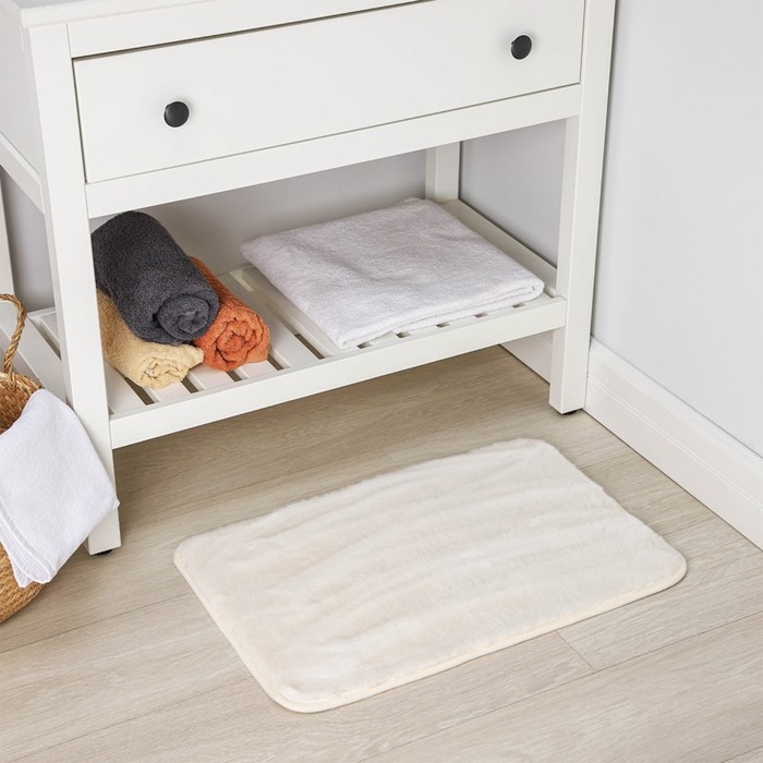 Коврик для дома SAVANNA «Элайза», 40×60 см, цвет молочный Коврик для дома SAVANNA «Элайза», 40×60 см, цвет молочный