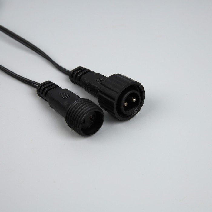 Гирлянда «Бахрома» 3 × 0.6 м, IP44, УМС, тёмная нить, 100 LED, свечение тёплое белое, мерцание, 24 В Гирлянда «Бахрома» 3 × 0.6 м, IP44, УМС, тёмная нить, 100 LED, свечение тёплое белое, мерцание, 24 В