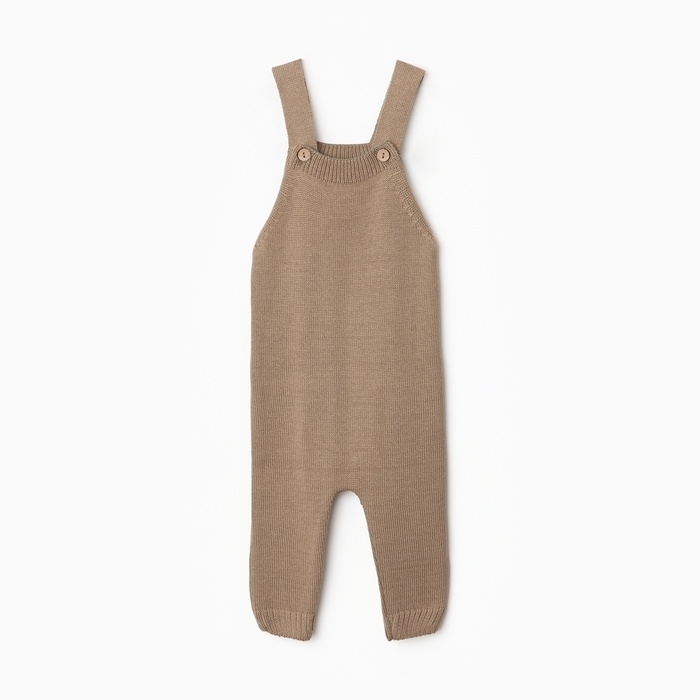 Комбинезон детский вязаный MINAKU, рост 56-62, цвет коричневый