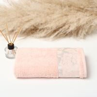 Полотенце махровое Biscottom, 50х80см, цвет персик, 460г/м, хлопок Полотенце махровое Biscottom, 50х80см, цвет персик, 460г/м, хлопок