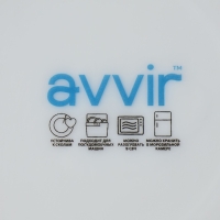 Набор десертных тарелок &laquo;Дива&raquo;, d=19 см, 6 шт, стеклокерамика, цвет белый