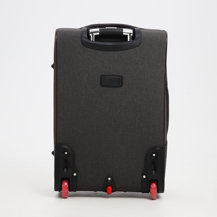 Чемодан средний 52 л (M), отдел на молнии, кодовый замок, с расширением, цвет коричневый Чемодан средний 52 л (M), отдел на молнии, кодовый замок, с расширением, цвет коричневый