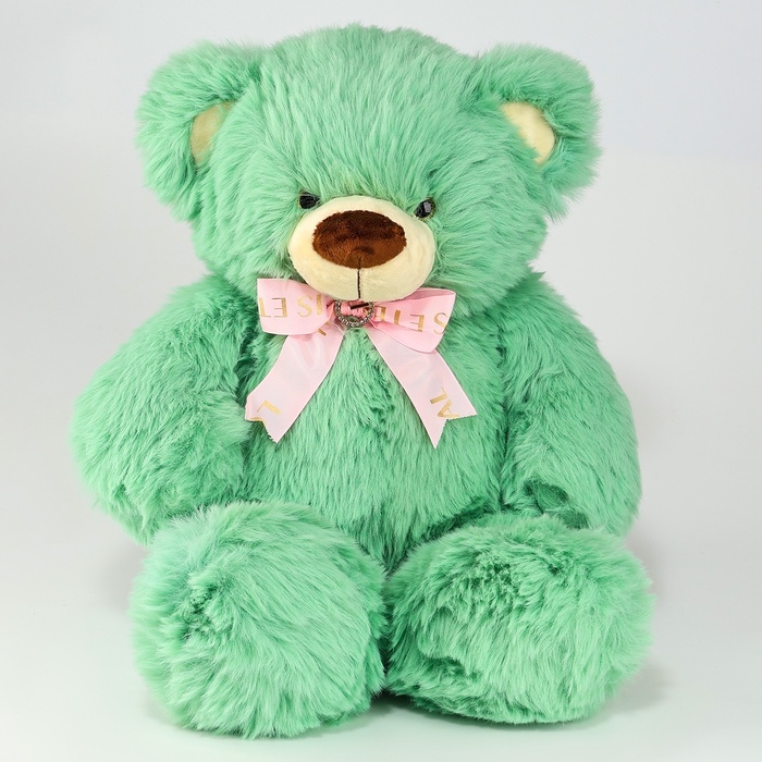 Мягкая игрушка &laquo;Медведь&raquo;, с бантиком, 60 см, цвет зелёный