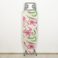 Доска гладильная Nika «Белль Классик 1», 111,5×34,5 см, два положения высоты 70, 80 см, европодставка, рисунок микс Доска гладильная Nika «Белль Классик 1», 111,5×34,5 см, два положения высоты 70, 80 см, европодставка, рисунок микс