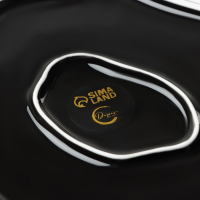 Тарелка керамическая неровный край &laquo;Синяя&raquo;, 17 см, цвет синий