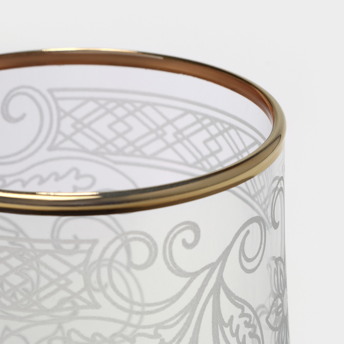 Набор подарочный &laquo;Акация&raquo;, стеклянный, 12 предметов: 6 бокалов 200 мл, 6 стопок 50 мл, гравировка, отводка золотом