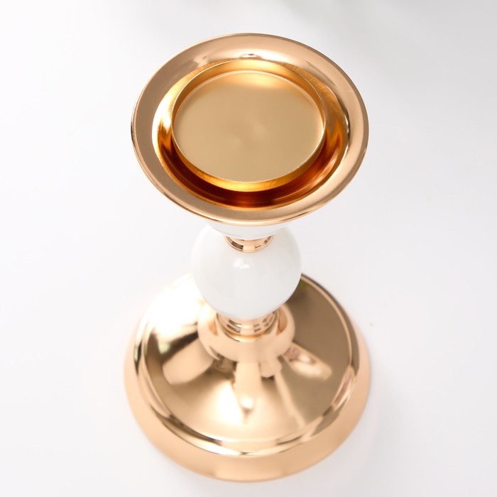 Подсвечник металл на 1 свечу d=5,8 см "Тулуза" 11,5х11,5х20 см