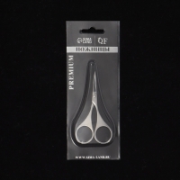 Ножницы маникюрные &laquo;Premium&raquo;, загнутые, 9 см, на блистере, цвет серебристый