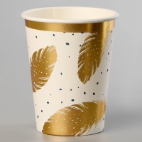 Стаканы бумажные &laquo;Золотое перо&raquo;, 6 шт.