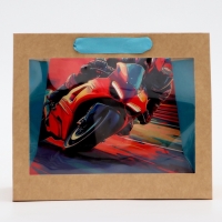 Пакет с PVC окном, "Мужской", 24 х 11 х 20 см Пакет с PVC окном, "Мужской", 24 х 11 х 20 см