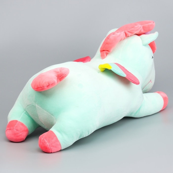 Шкурка мягкой игрушки Шкурка мягкой игрушки "Единорог" с пледом, 50 см, цвет голубой