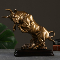 Фигура "Бык" золото, 25х10,5х22,5см Фигура "Бык" золото, 25х10,5х22,5см