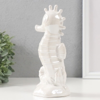 Копилка керамика "Морской конёк" перламутр 9,5х8,2х21 см Копилка керамика "Морской конёк" перламутр 9,5х8,2х21 см